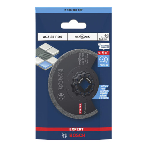 Bosch EXPERT ACZ 85 RD4 voegsegmentzaagblad, 85 mm