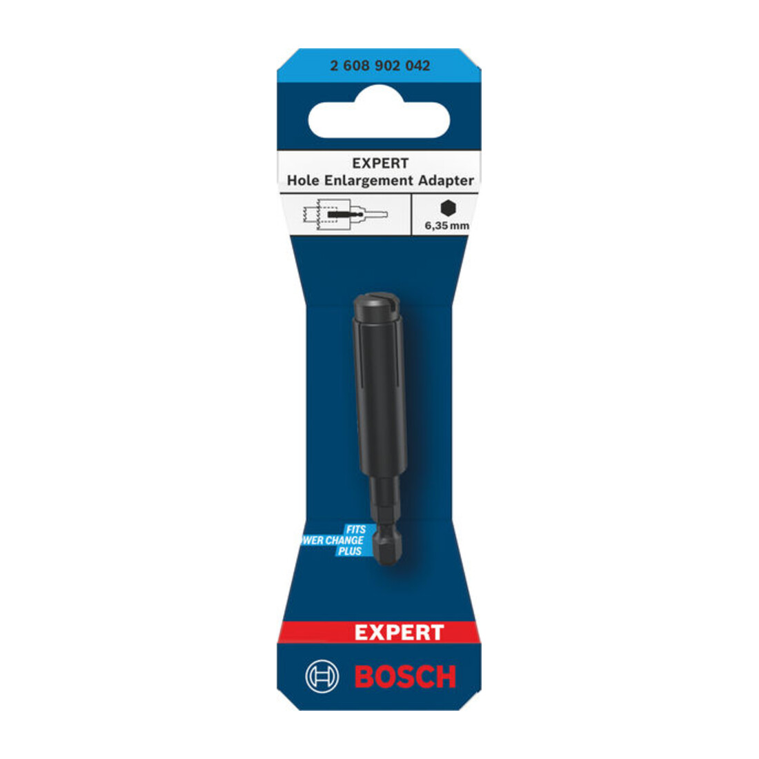 Bosch EXPERT Adattatore per estensione trapano, Ø 11 x HEX 6,35 mm