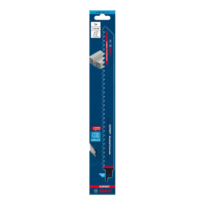 Bosch EXPERT Aerated Concrete S 1241 HM Säbelsägeblatt 1 Stück für Säbelsägen