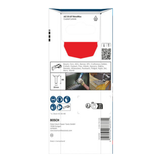Bosch EXPERT AIZ 20 AIT MetalMax invalzaagblad, 20 x 40 mm, 5-dlg.