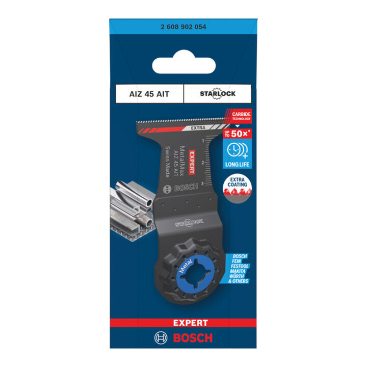 Bosch EXPERT AIZ 45 AIT MetalMax invalzaagblad, 45 x 35 mm