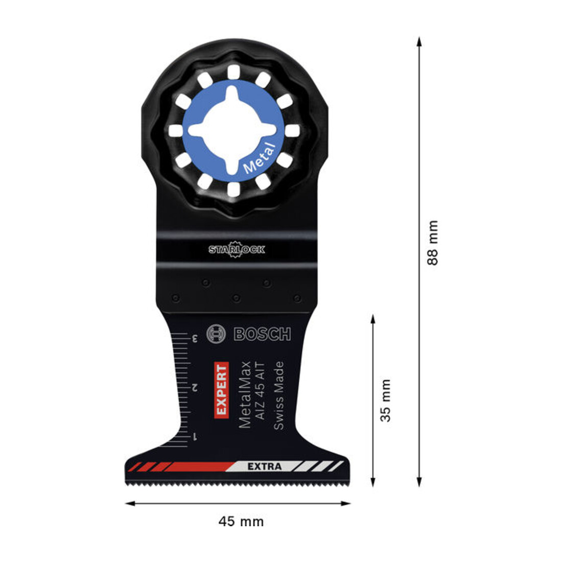 Bosch EXPERT AIZ 45 AIT MetalMax Tauchsägeblatt, 45 x 35 mm