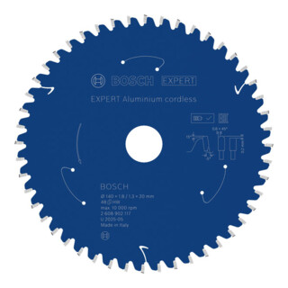 Bosch EXPERT Aluminium cirkelzaagblad, 140x20 mm, Z48