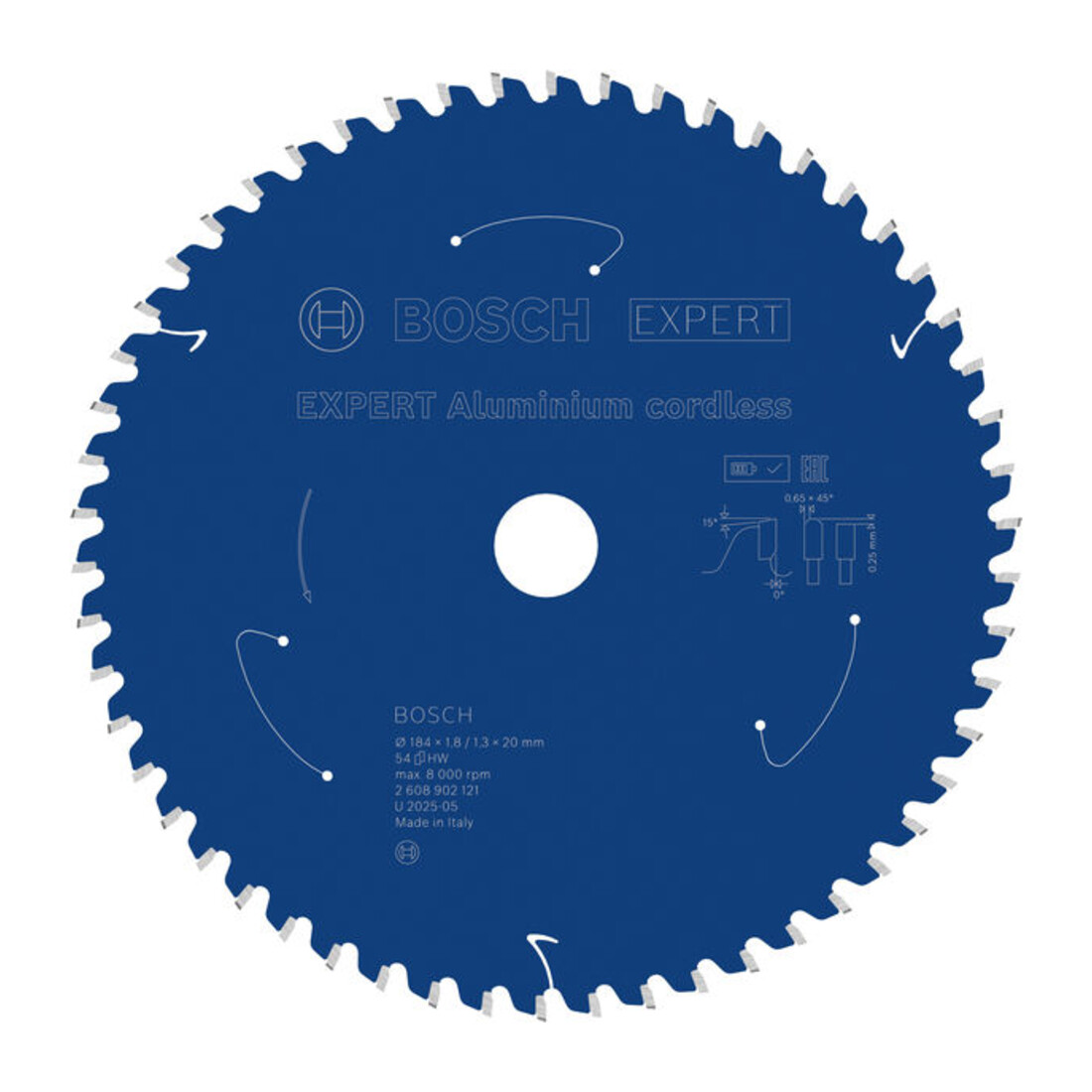 Bosch EXPERT Aluminium cirkelzaagblad, 184x20 mm, Z54
