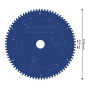 Bosch EXPERT Aluminium cirkelzaagblad, 250x30 mm, Z78-4