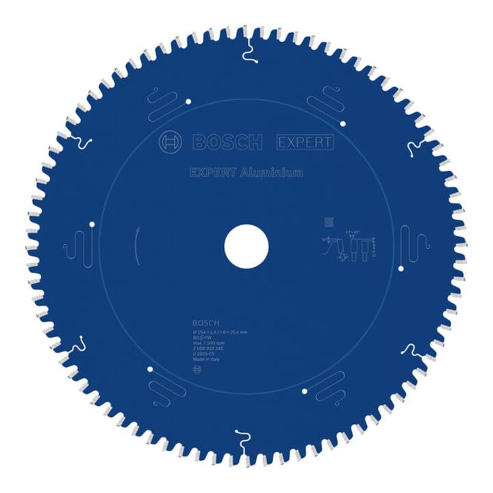 Bosch EXPERT Aluminium cirkelzaagblad, 254x25,4 mm, Z80