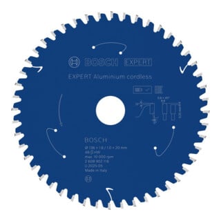Bosch EXPERT Aluminium Kreissägeblatt, 136x20 mm, Z48