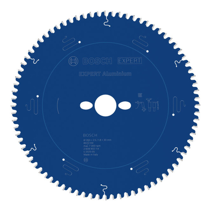 Bosch EXPERT Aluminium Kreissägeblatt, 260x30 mm, Z80