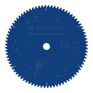 Bosch EXPERT Aluminium snoerloze cirkelzaagblad, 305 x 2,4/1,8 x 25,4 mm, Z80