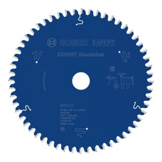 Bosch EXPERT Aluminium zaagblad, 165x20 mm, Z56