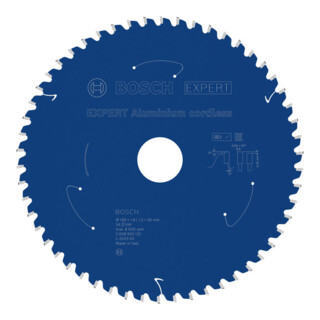 Bosch EXPERT Aluminium zaagblad, 190x30 mm, Z54