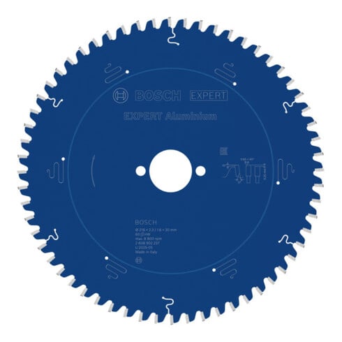 Bosch EXPERT Aluminium zaagblad, 216x30 mm, Z60
