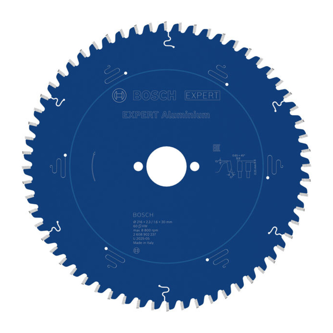Bosch EXPERT Aluminium zaagblad, 216x30 mm, Z60