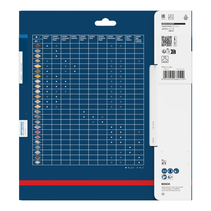 Bosch EXPERT Aluminium zaagblad, 216x30 mm, Z66