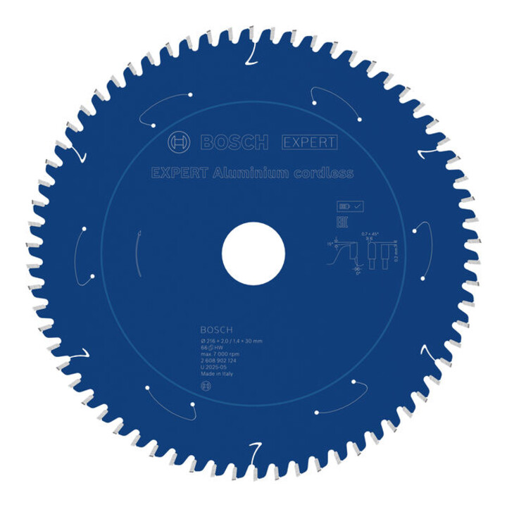 Bosch EXPERT Aluminium zaagblad, 216x30 mm, Z66