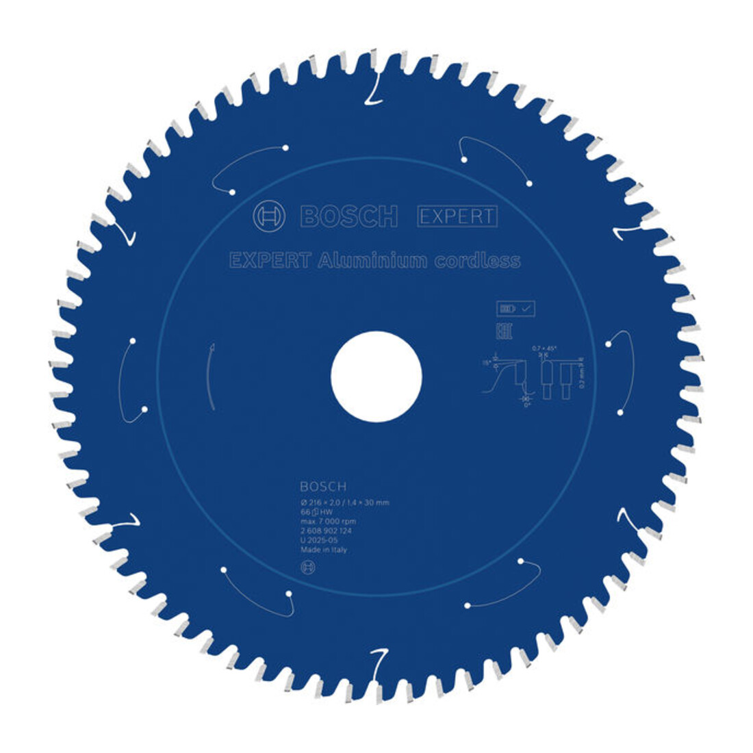 Bosch EXPERT Aluminium zaagblad, 216x30 mm, Z66