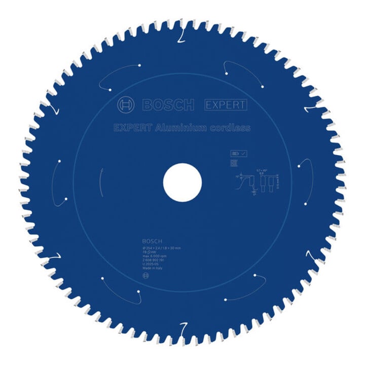 Bosch EXPERT Aluminium zaagblad, 254x30 mm, Z78