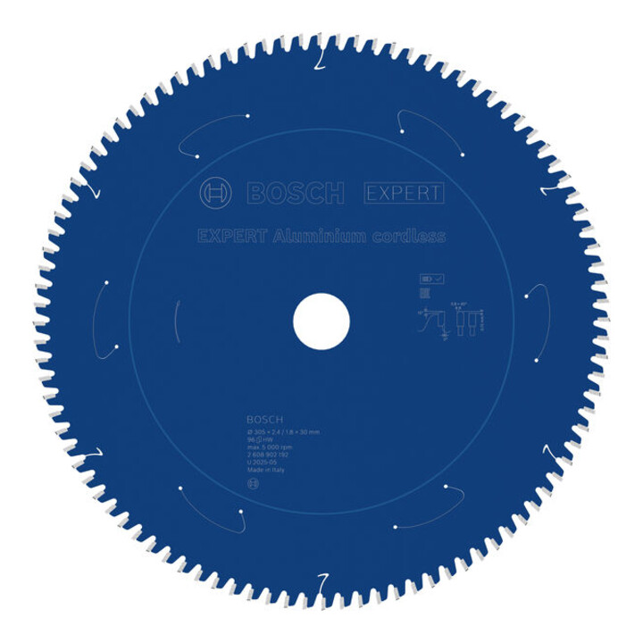 Bosch EXPERT Aluminium zaagblad, 305x30x2,4 mm, Z96