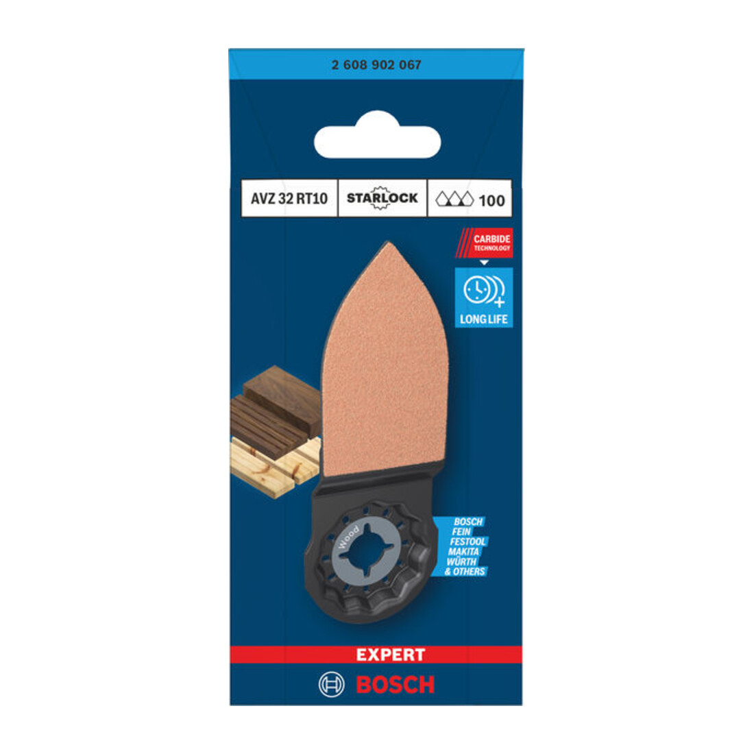 Bosch EXPERT AVZ 32 RT10 Punta abrasiva, 32 x 53 mm