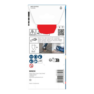 Bosch EXPERT AVZ 32 RT10 Schleiffinger, 32 x 53 mm