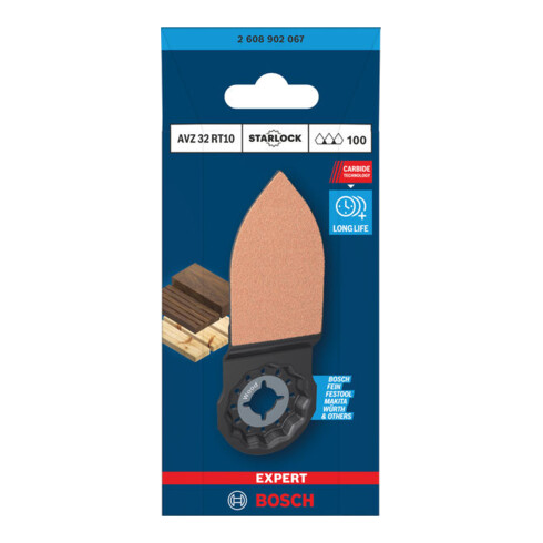 Bosch EXPERT AVZ 32 RT10 Schleiffinger, 32 x 53 mm