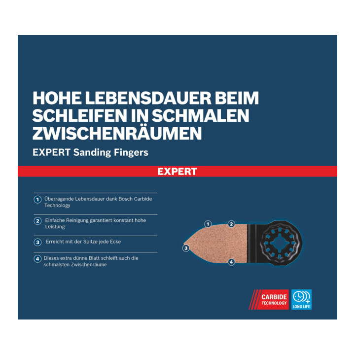 Bosch EXPERT AVZ 32 RT10 Slijpvinger, 32 x 53 mm