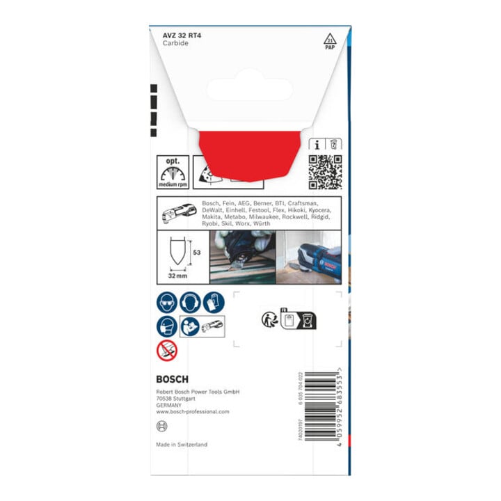 Bosch EXPERT AVZ 32 RT4 Slijpvinger, 32 x 53 mm