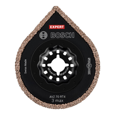 Bosch EXPERT AVZ 70 RT4 3 max piastra per rimozione fughe, Ø 70 mm