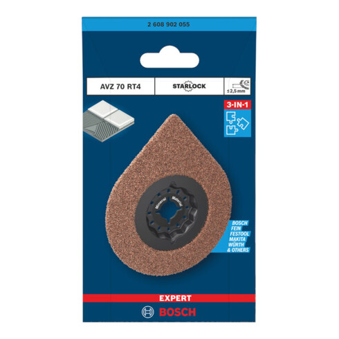 Bosch EXPERT AVZ 70 RT4 3 max Plaque d’enlèvement de joints, Ø 70 mm