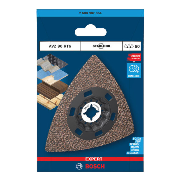 Bosch EXPERT AVZ 90 RT6 Plateau abrasif, 90 mm