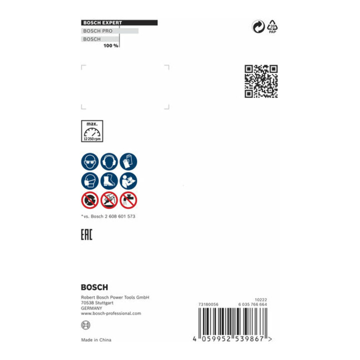Bosch EXPERT Betondiamant slijpschijf 125 x 22,23 x 4,5mm voor beton- en haakse slijpmachines