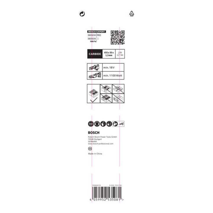 Bosch Expert "Brique creuse" S 2243 HM lame de scie alternative