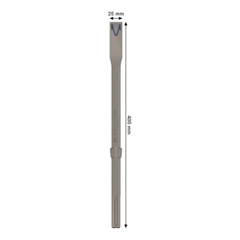 Bosch EXPERT Burin plat SDS plus-8C, 25 x 400 mm, 10 pièces