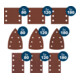 Bosch EXPERT C430 Schleifpapier-Set, 115x107/100x150/80x133mm: K80,5/120,5/180, 45tlg.