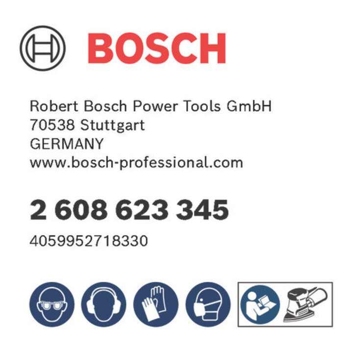 Bosch EXPERT C430 Set de papiers abrasifs, K40/80/120/180/240, 100×150 mm, 50 pcs.