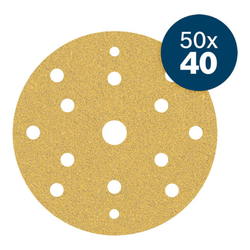 Bosch EXPERT C470 Papier abrasif, 150 mm, K40, 50 pcs