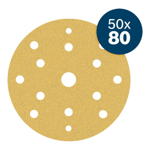 Bosch EXPERT C470 Papier abrasif, 150 mm, K80, 50 pcs