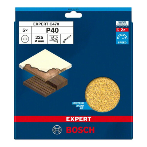 Papier abrasif EXPERT C470 Bosch