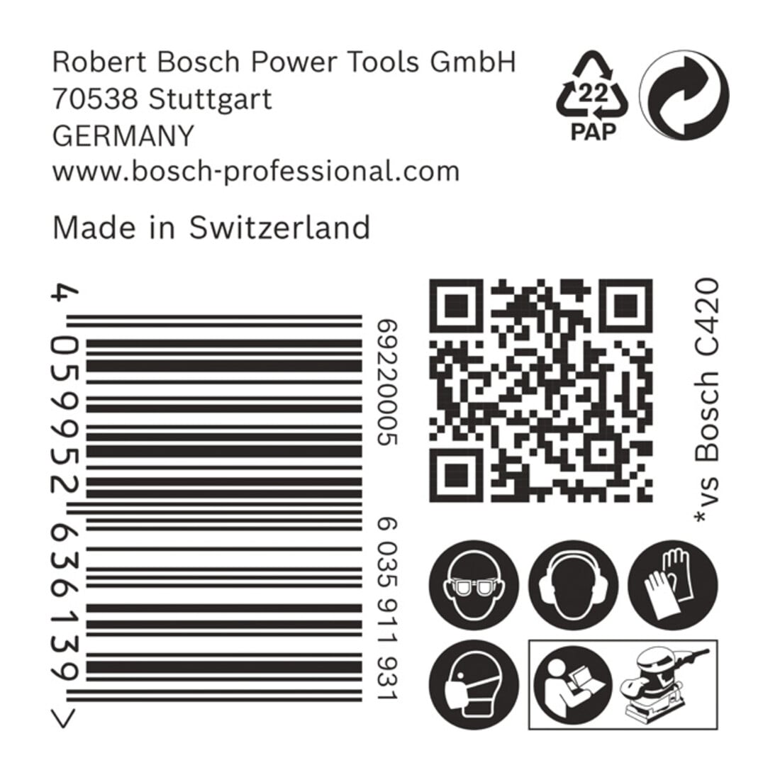 Papier abrasif EXPERT C470 Bosch