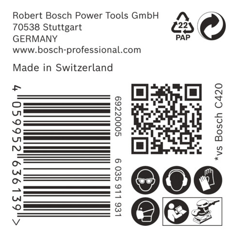 Papier abrasif EXPERT C470 Bosch