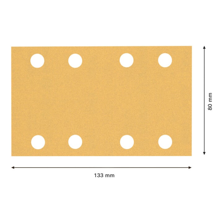 Bosch Expert C470 Papier abrasif pour ponceuse orbitale, 80 x 133 mm, G 120