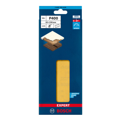 Bosch EXPERT C470 Papier de verre pour ponceuse orbitale