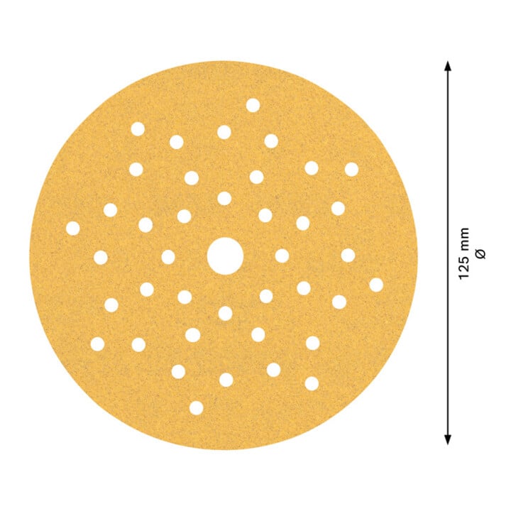 Bosch Expert C470 Papier abrasif pour ponceuse orbitale aléatoire, 125 mm, multi-trous, G 100