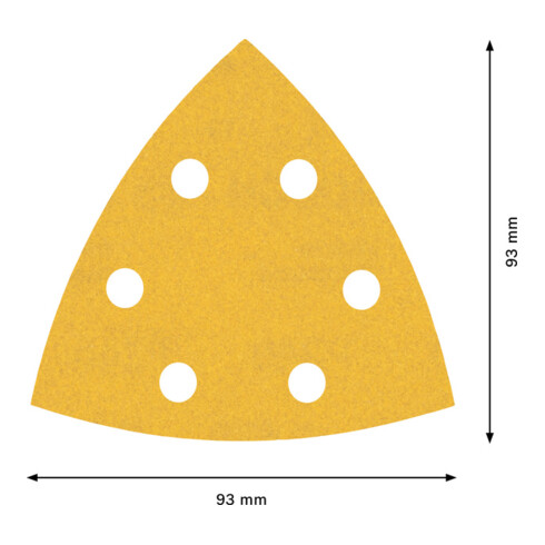 Bosch Expert C470 Papier de verre pour ponceuse Delta, 93 mm, G 240