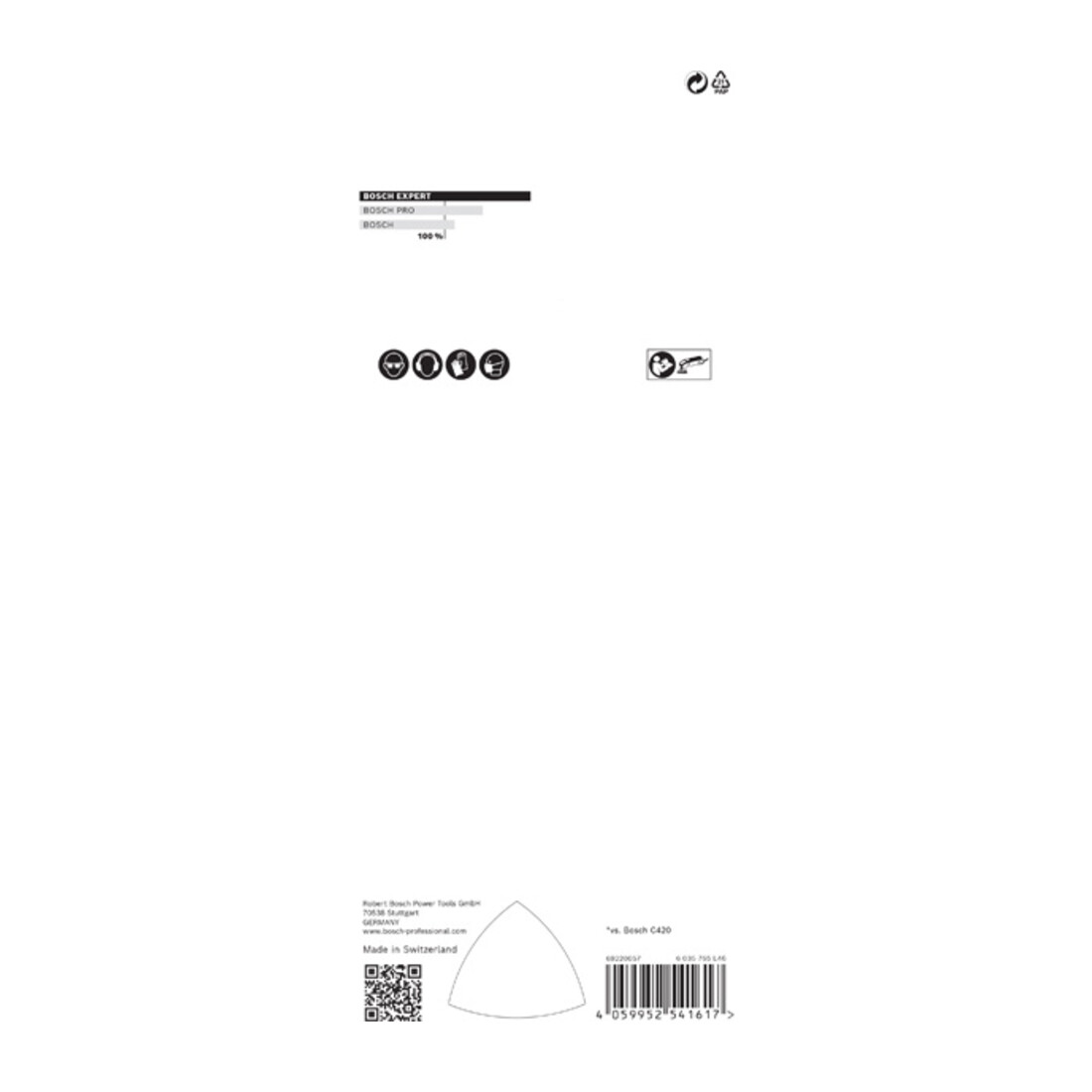Bosch Expert C470 Papier de verre pour ponceuse Delta, 93 mm, G 40
