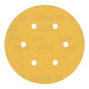 Bosch Expert C470 papier de verre pour ponceuse orbitale aléatoire, 150 mm, 6 trous, G 400-1
