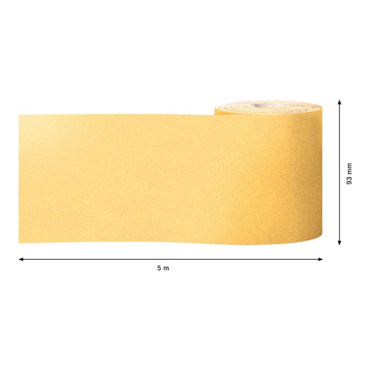 Bosch Expert C470 Rouleau de papier de verre pour ponçage à la main, 93 mm, 5 m, G 120