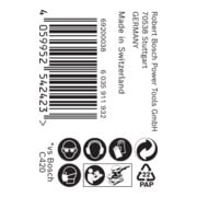 Bosch Expert C470 Rouleau de papier de verre pour ponçage à la main, 93 mm, 5 m, G 80-5