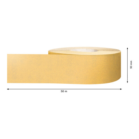Bosch Expert C470 Rouleau de papier de verre pour ponçage à la main, 93 mm x 50 m, G 180