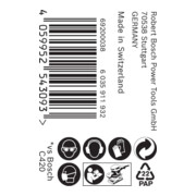 Bosch Expert C470 Rouleau de papier de verre pour ponçage manuel, 93 mm x 50 m, G 100-5